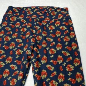 NWOT LulaRoe Tall & Curvy Leggings  Womens Plus Size TC One Size Floral Rose
